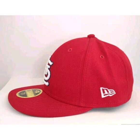 New Era 59Fifty Men Women Hat St. Louis Cardinals Low Profile Red Fitted Cap - Picture 5 of 16